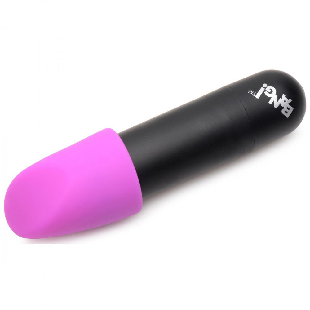 Bang! Bullet Vibrator with 4 Glow-in-the-Dark Attachments, Waterproof Silicone, 7 Vibration Patterns