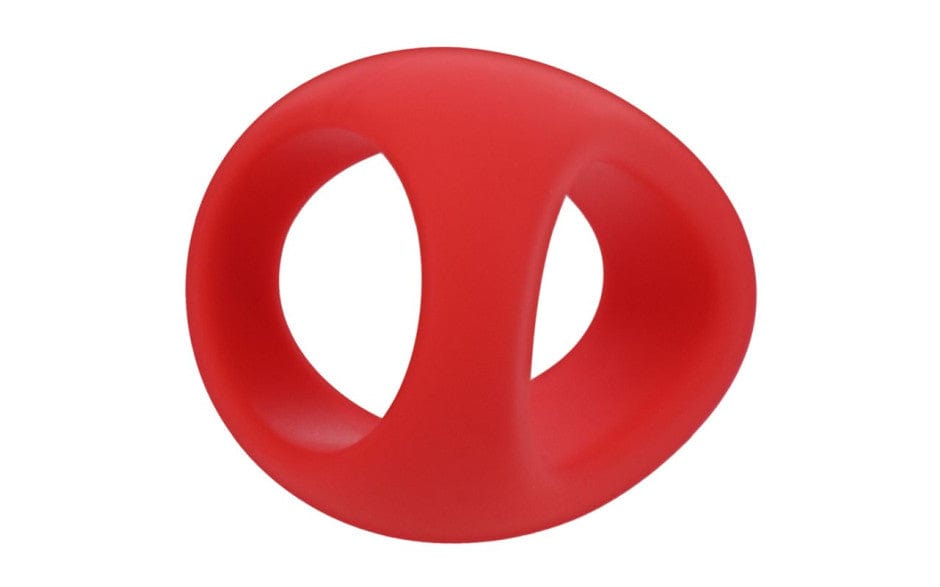 Stirrup Silicone Cock Ring in Crimson