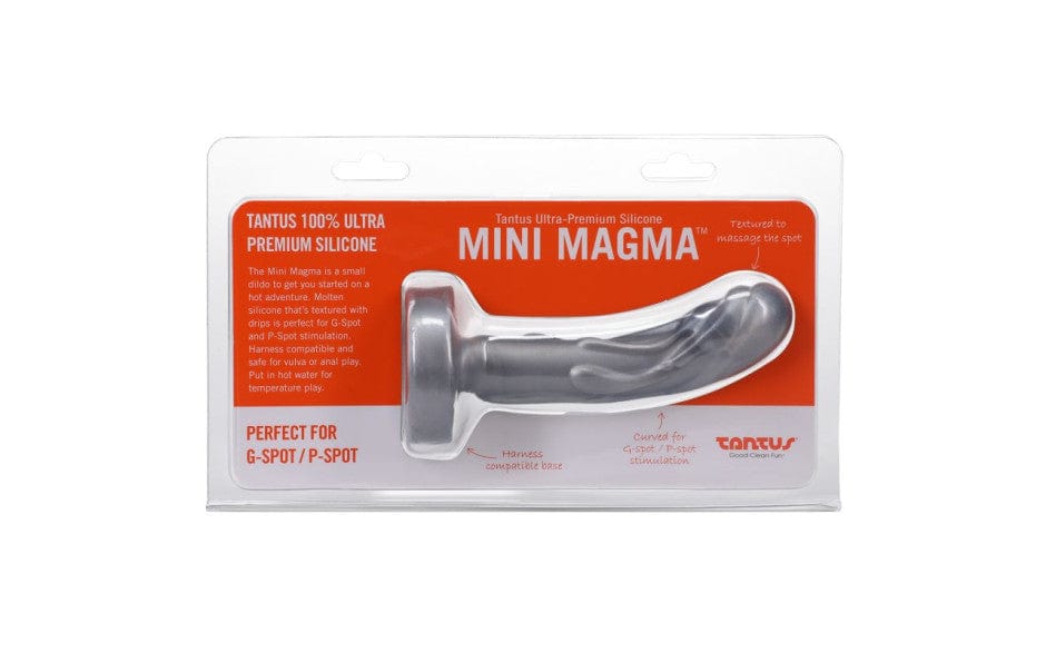 Mini Magma Dildo Silver Harness Compatible Ultra Premium Silicone