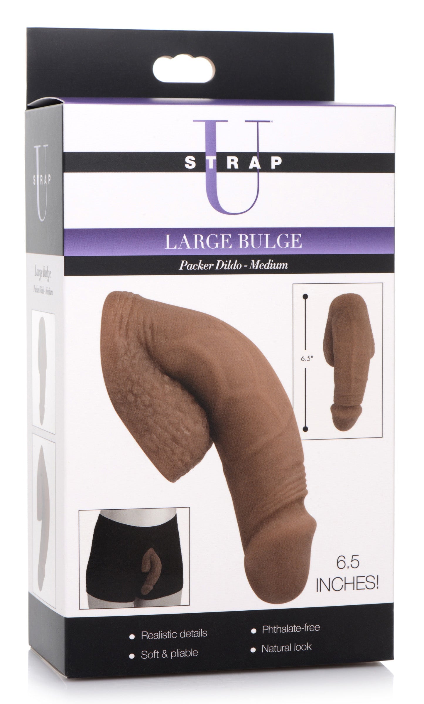 Large Bulge Soft Packer Dildo 6 Inches Medium Skin Tone