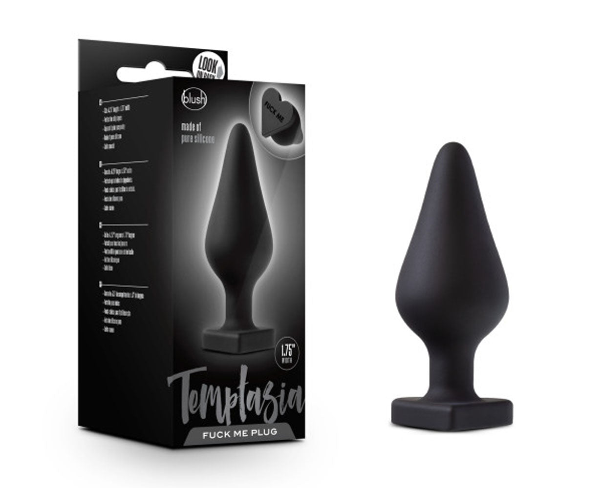 Temptasia Heart-Shaped Butt Plug Black