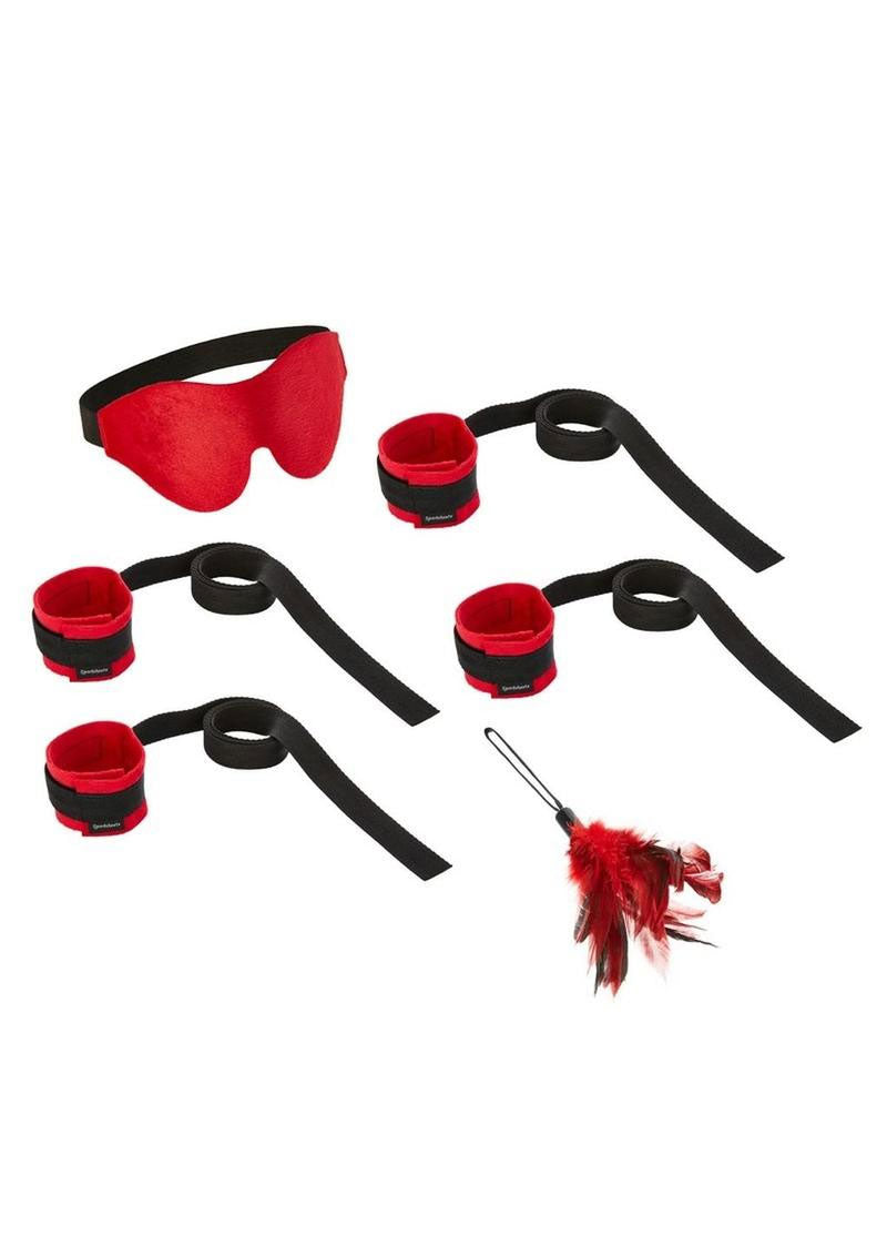 Sexy Submissive Bondage Kit With Adjustable Wrist and Ankle Restraints