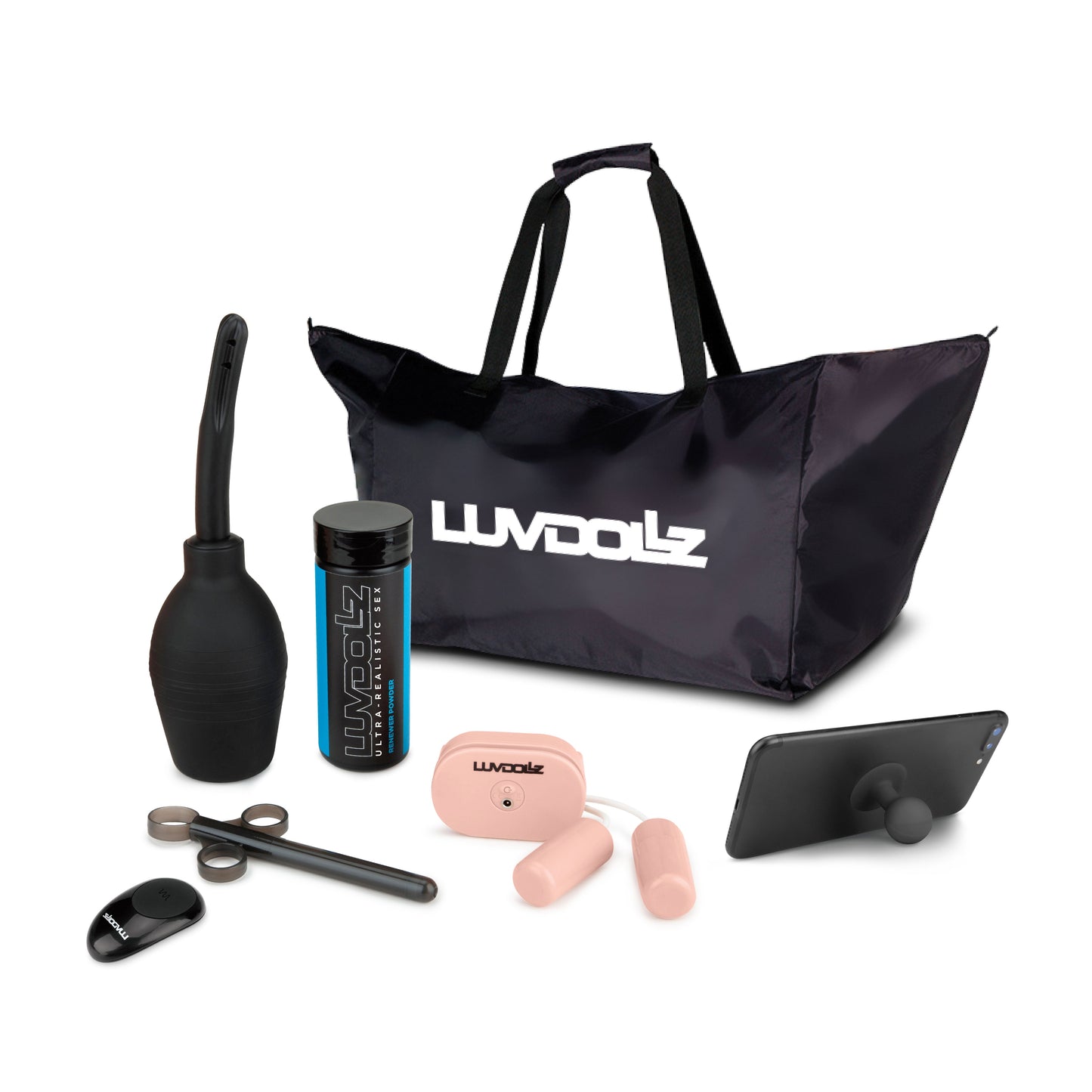 Luvdollz Remote Control Vibrating Pussy and Ass Masturbator Cream 8 Pounds
