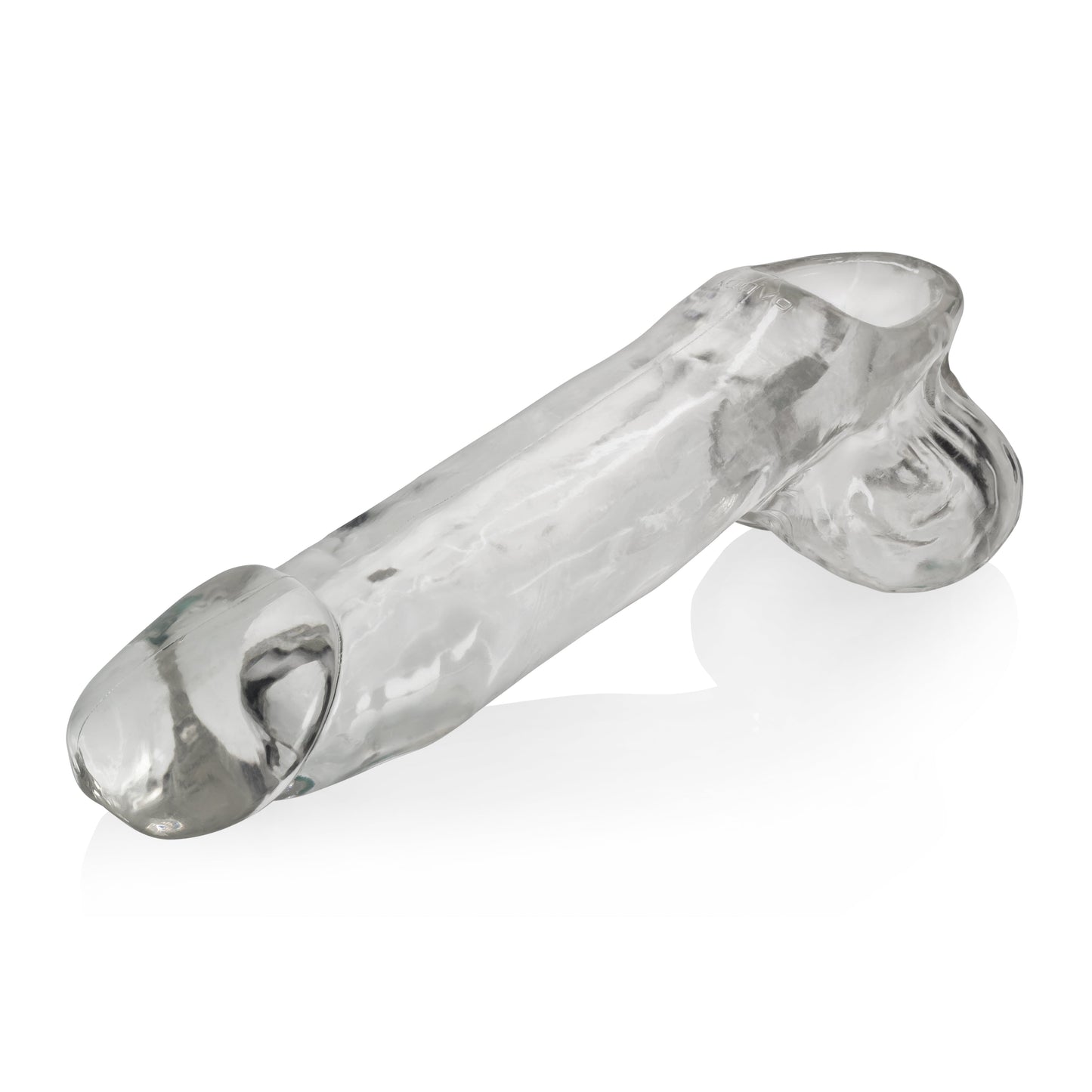 Daddy Cocksheath w Balls Clear 10 Inch Length