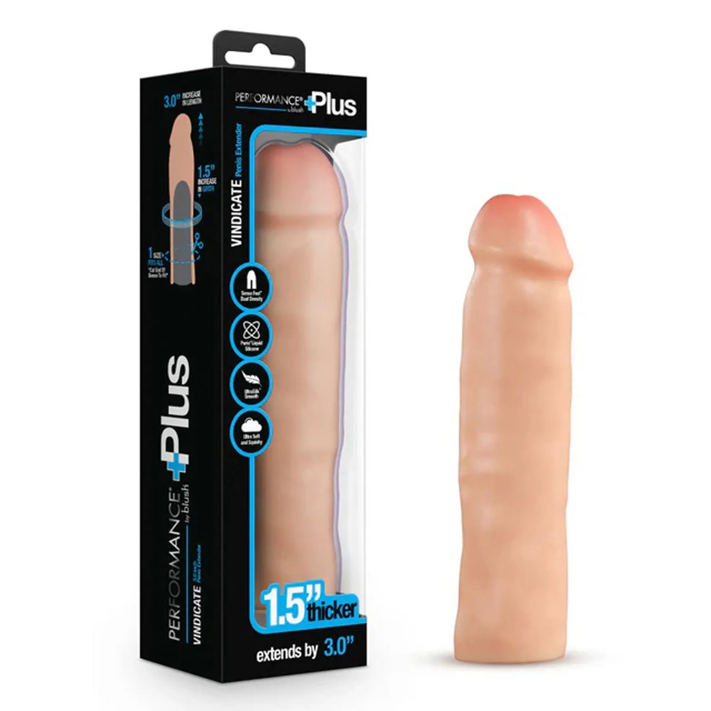 Blush Performance Plus Vindicate – 3 Inch Silicone Penis Extender