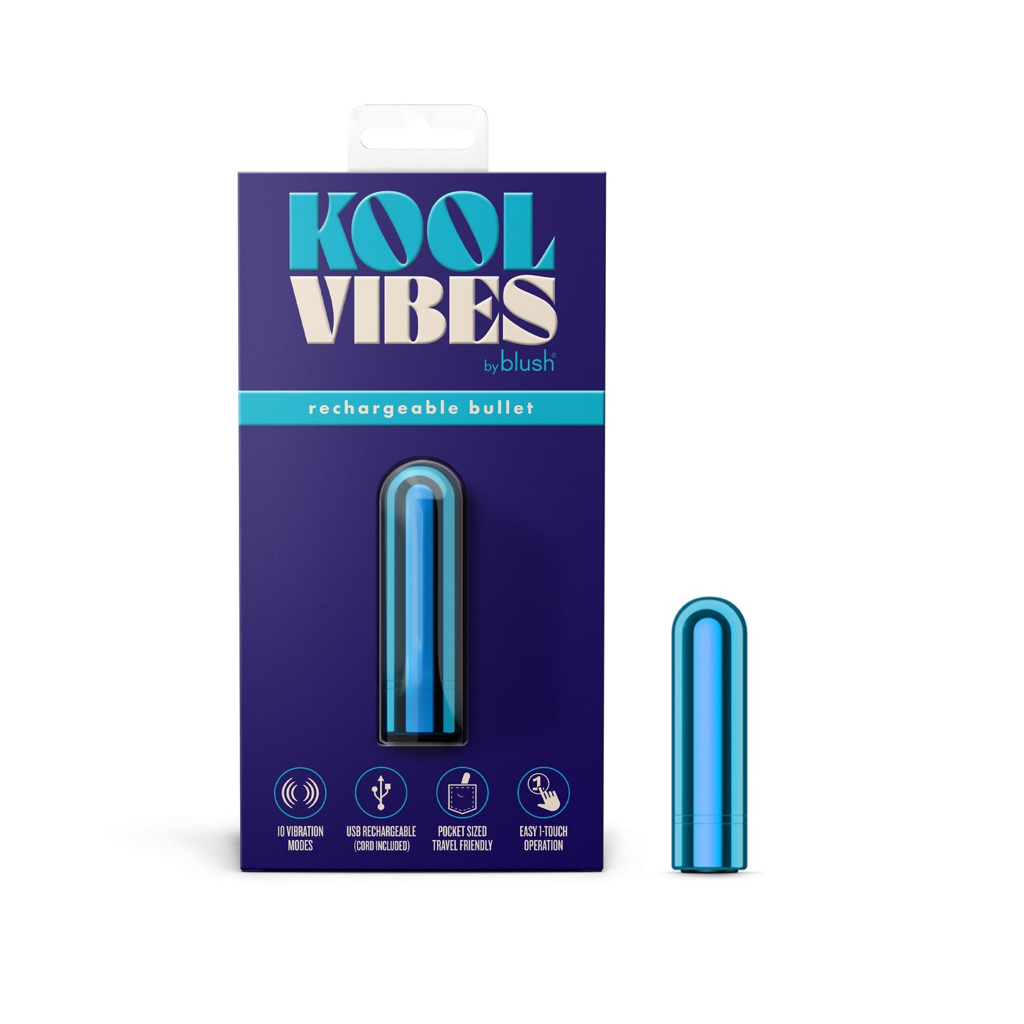 Kool Vibes Mini Bullet Vibrator Blueberry
