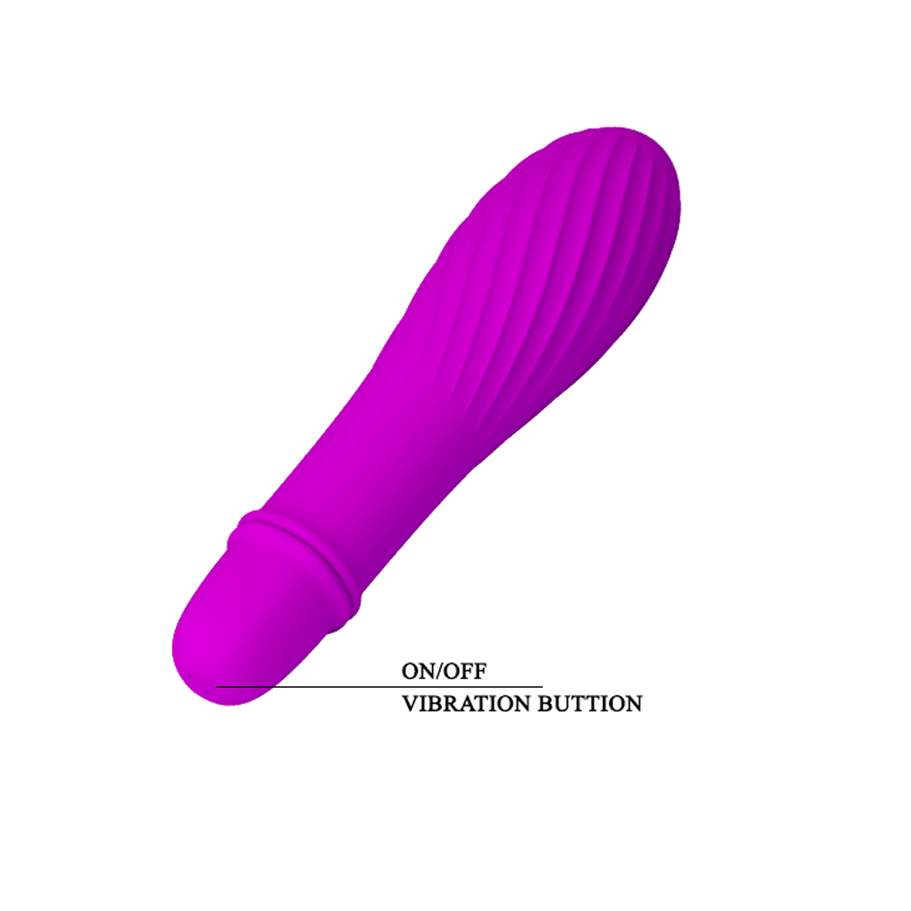 Solomon Mini Vibrator – Silicone Small Vibrator with Swirl Tip