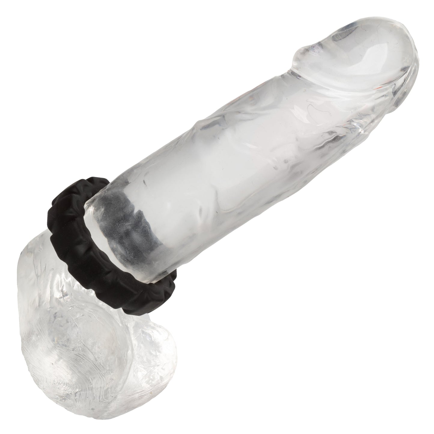 Alpha Liquid Silicone Prolong Tread Ring Black 1 Inch Diameter Stretchy Durable Waterproof