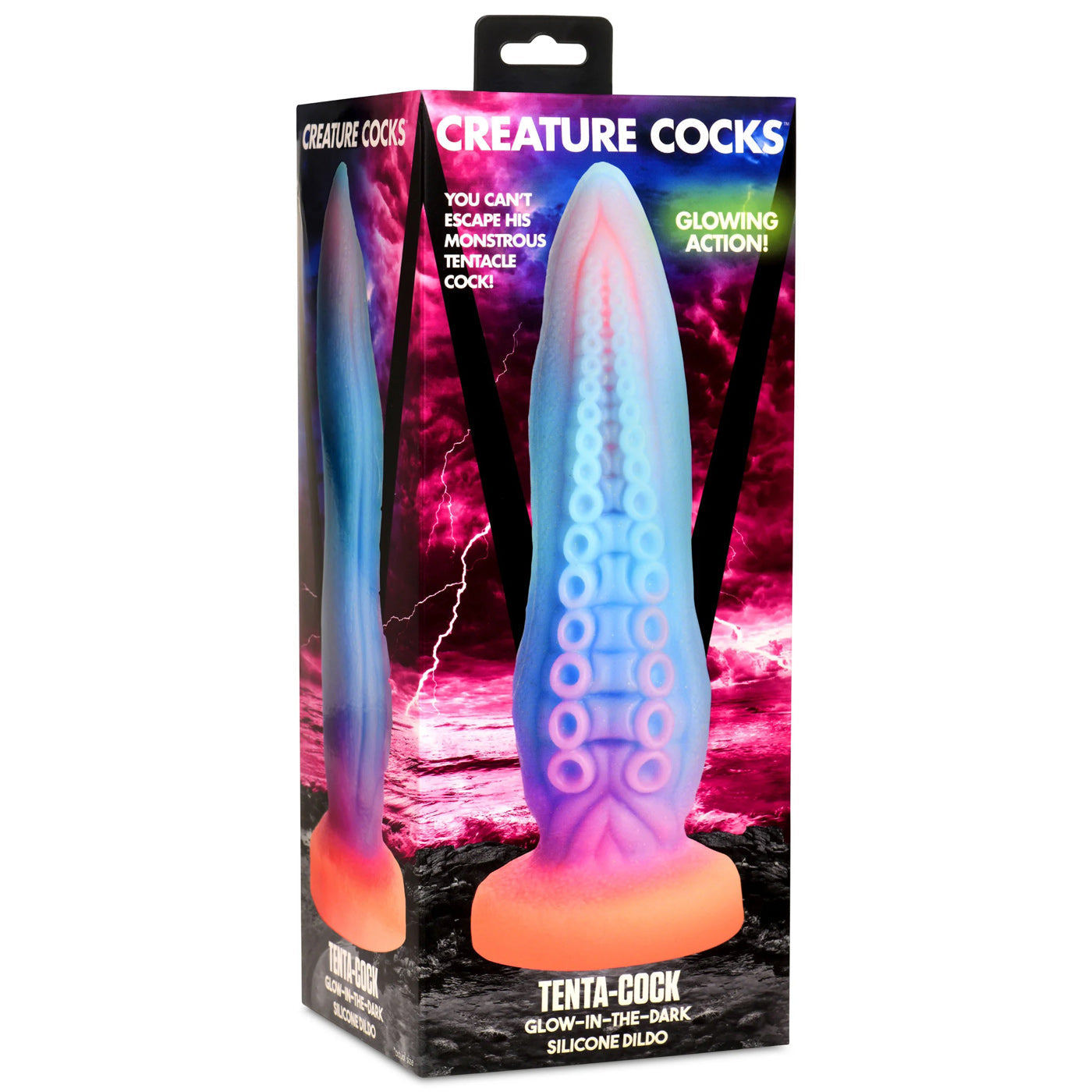 Creature Cocks Tenta Cock Glow In The Dark – Textured Dildo
