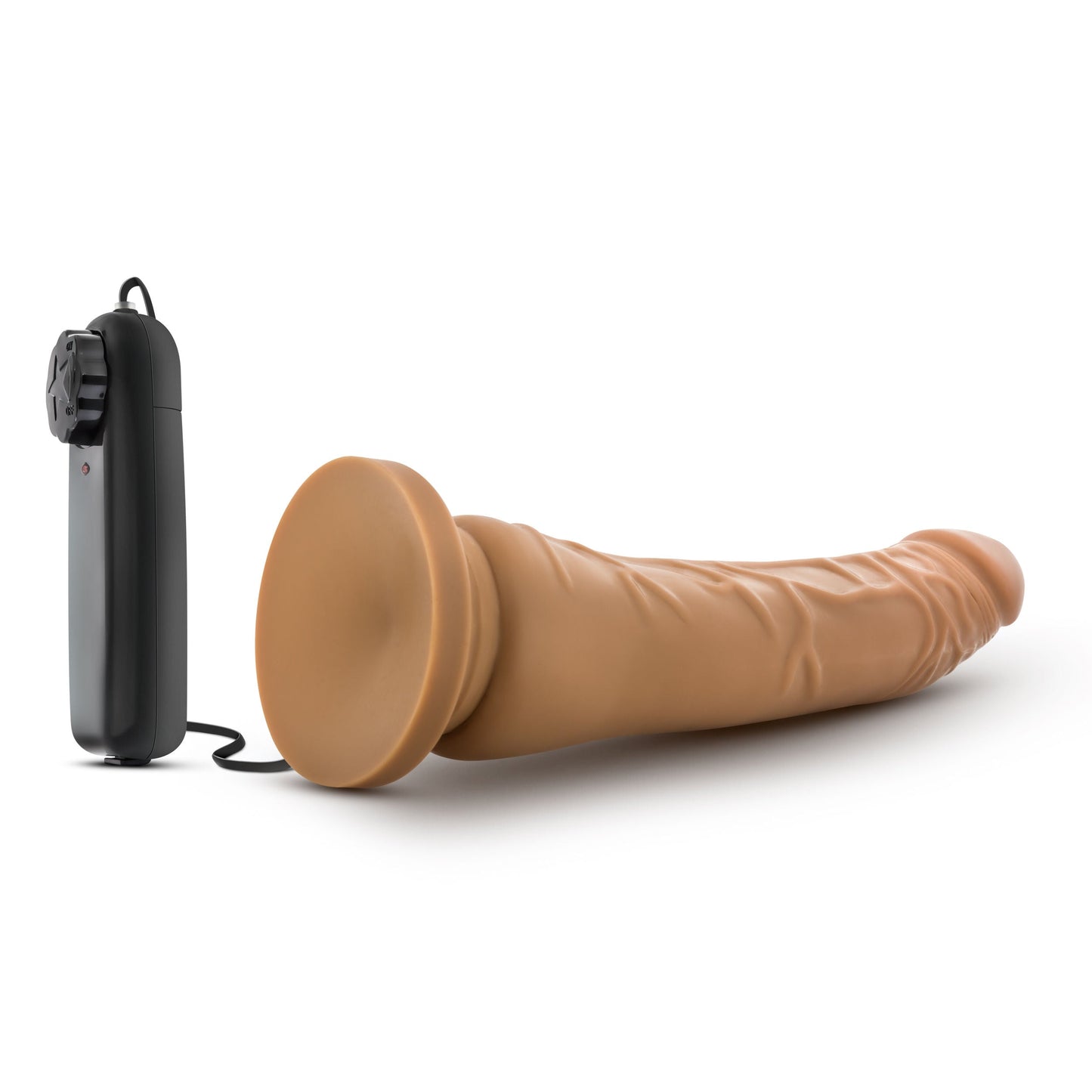 Dr. Skin 8.5 Inch Vibrating Realistic Cock (Vanilla) – Slim Vibrator With Suction Cup