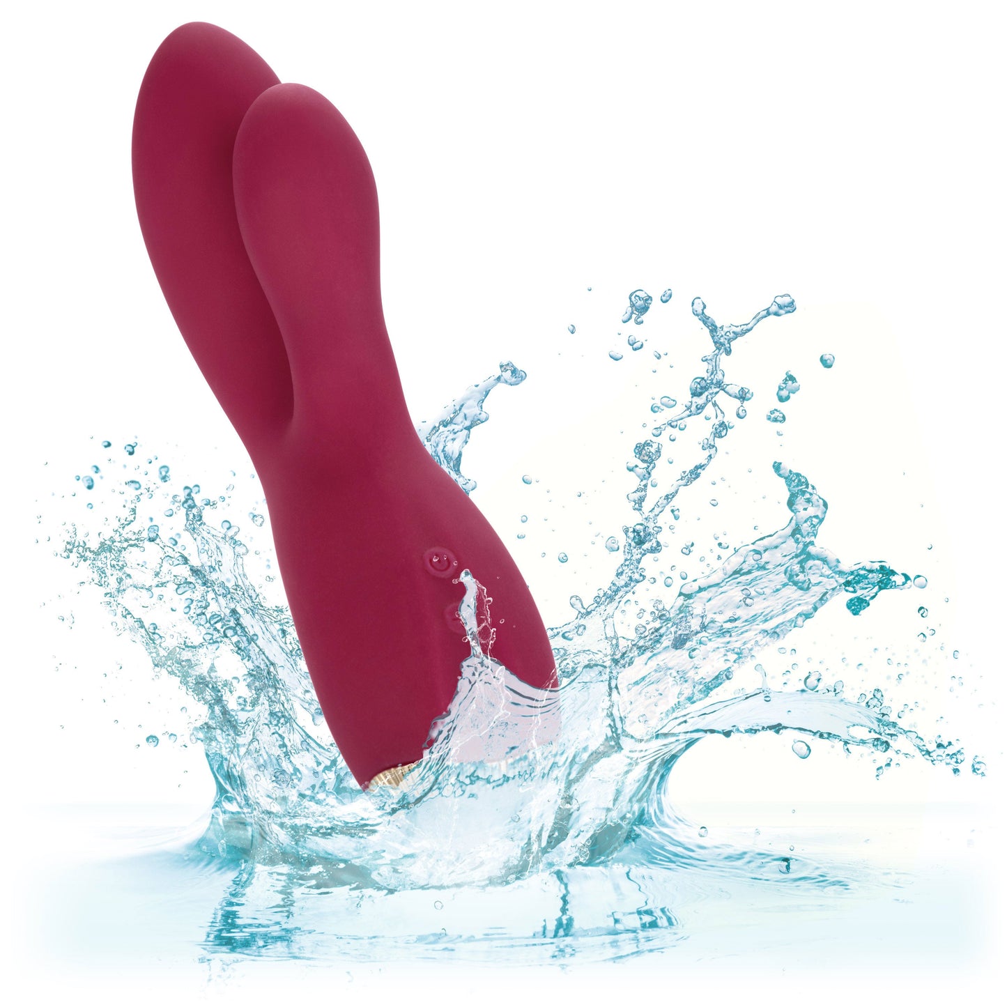 Uncorked Cabernet Dual Massager in Deep Wine Red with 10 Speeds and Silicone Vibrator