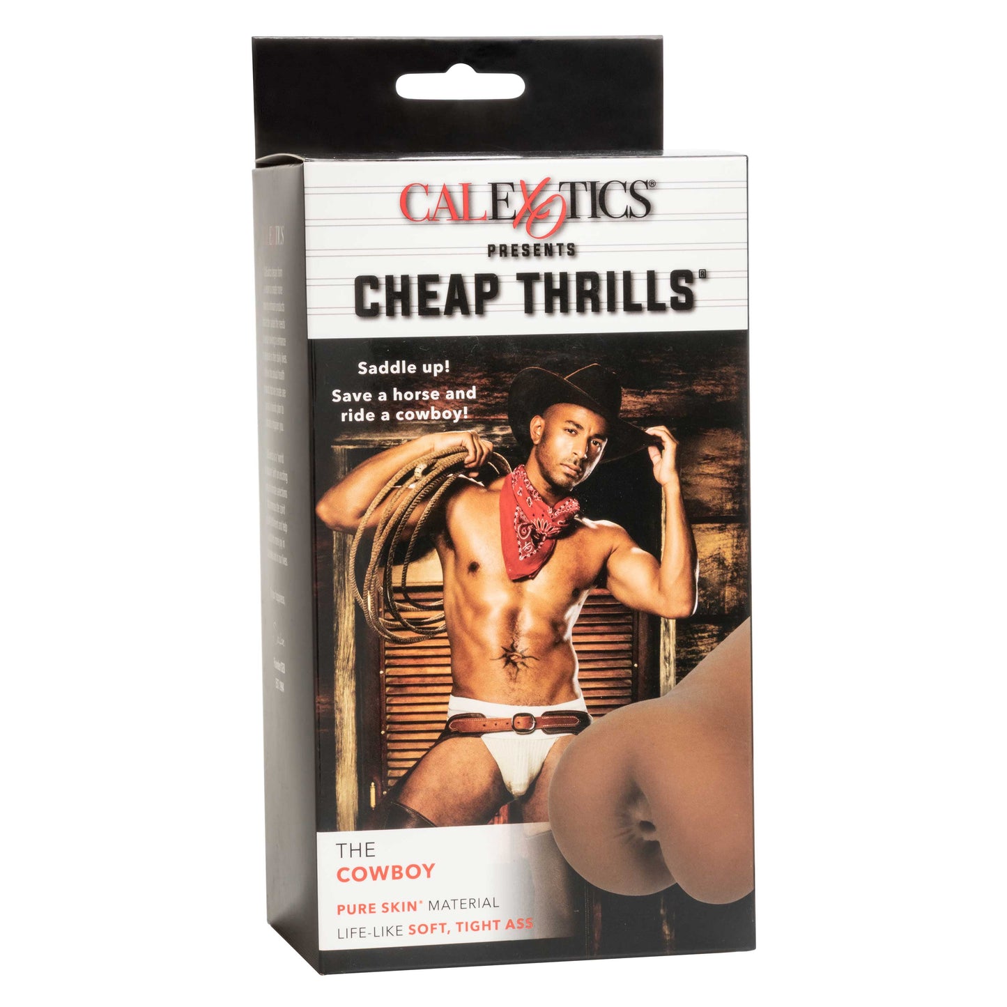 Cheap Thrills The Cowboy Male Stroker 5.5 Inch Soft Pure Skin Material Realistic Textured Suction Sleeve