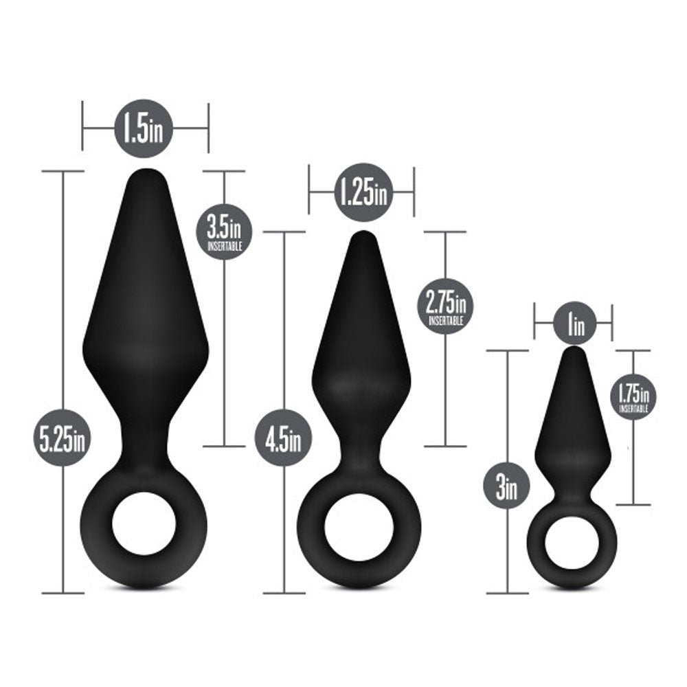 Anal Adventures Platinum Silicone Loop Anal Plug Kit