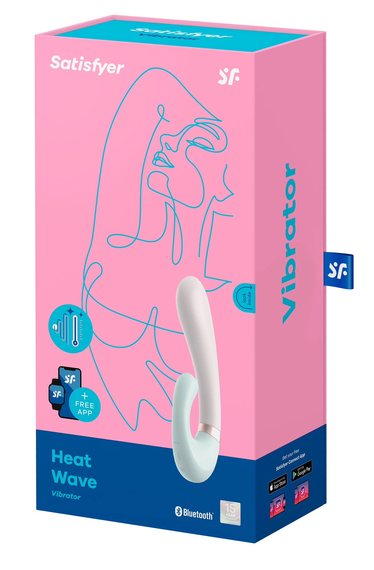 Satisfyer Heat Wave – App-Controlled Warming G-Spot and Clitoral Vibrator