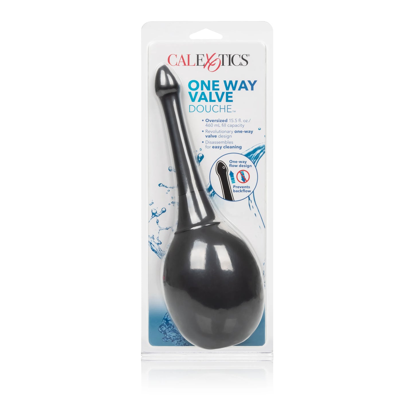 One Way Valve Douche – Anal Douche with EZ Squeeze Bulb and Slim Applicator