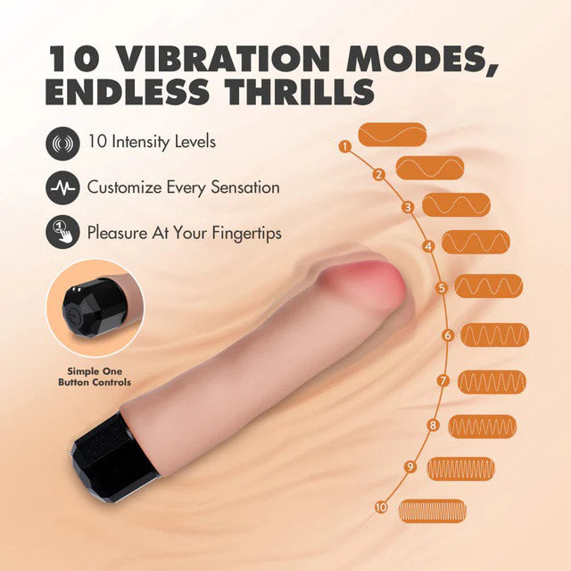 Dr. Skin Dr. Avery (Beige) – Luxury 7.5 Inch Vibrator