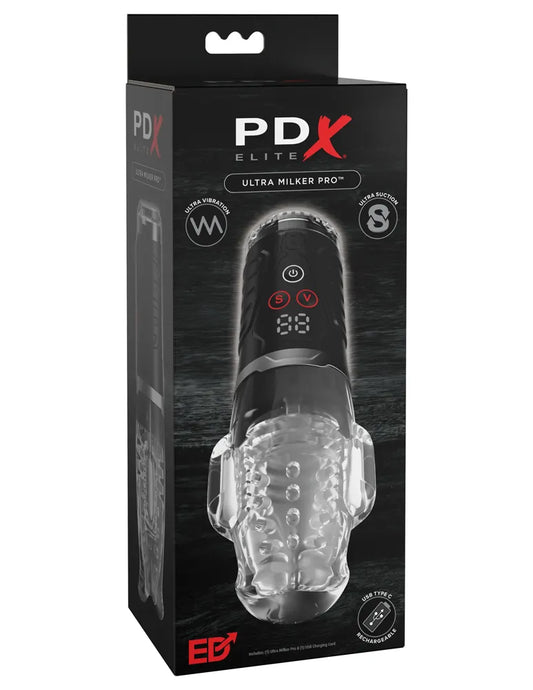 PDX Elite Ultra Milker Pro – Powerful Sucking and Vibrating Male Masturbator