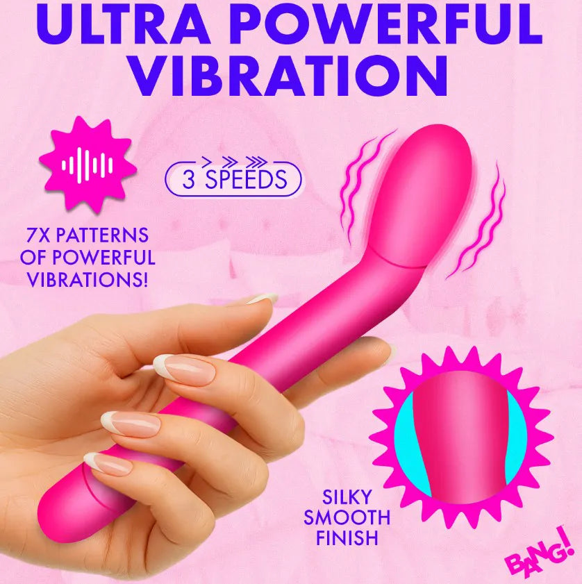 Slim G-Spot Vibrator – Rechargeable 3 Speeds 7 Patterns Vibrator