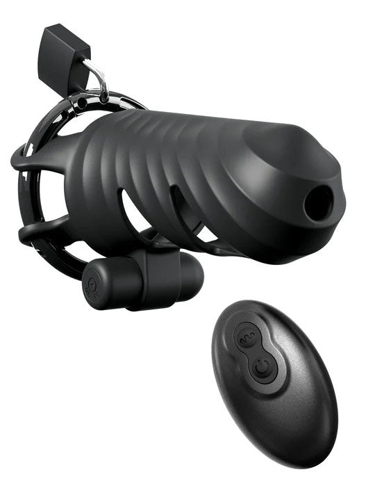 Fantasy C-Ringz (Black) – Remote-Controlled Vibrating Cock Blocker