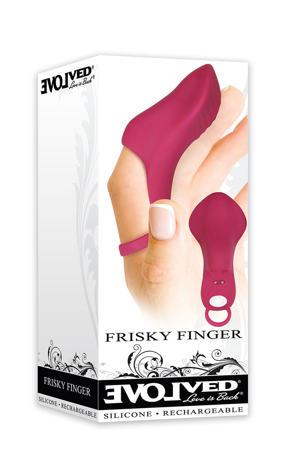 Evolved Frisky Finger (Burgundy) – Finger Stimulator