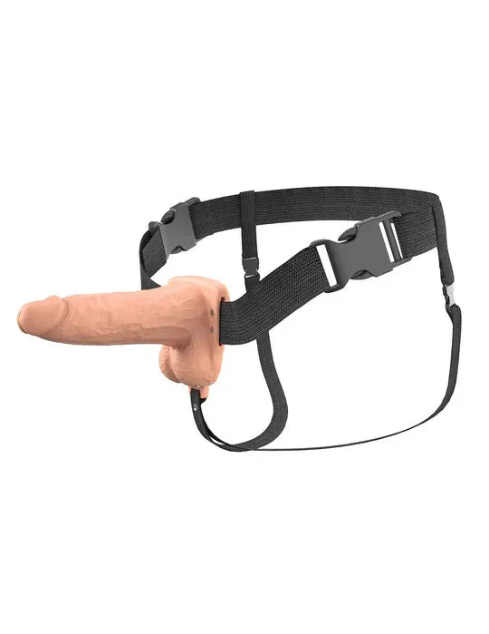 Fantasy X-Tensions Elite (Light) – 6 Inch Vibrating Hollow Silicone Strap-On