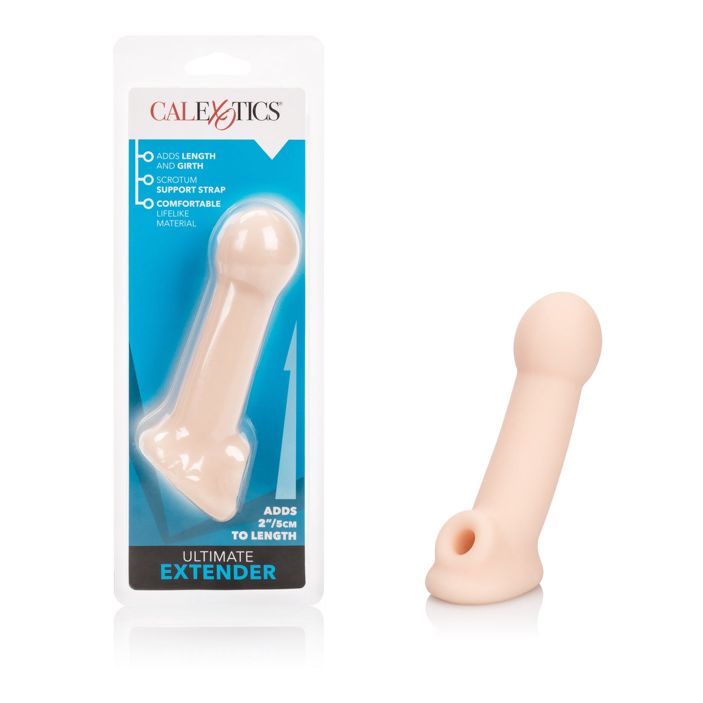 Ultimate Penis Extender Sleeve with Scrotum Support Strap Adds 2 Inches Length and Girth