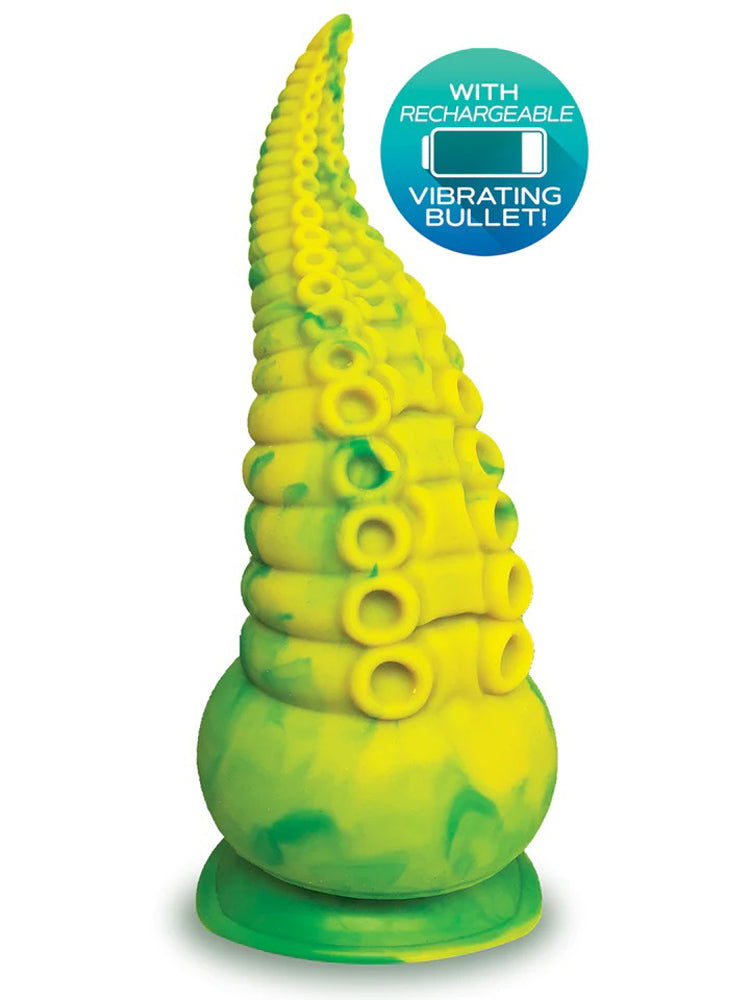 Alien Nation Octopod (Yellow/Green) – USB Rechargeable 22.9 cm Vibrator