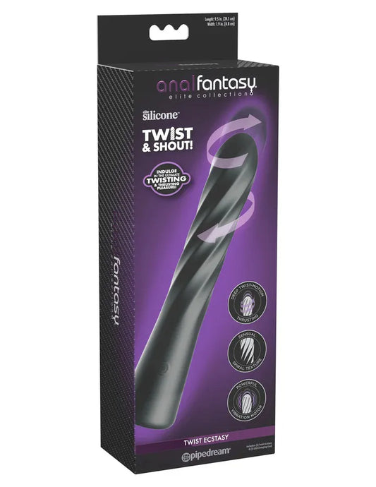 Anal Fantasy Elite Twist Ecstasy – Spiral Sculpted Anal Plug