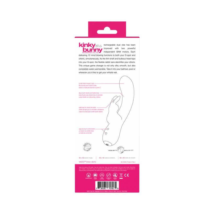 Kinky Bunny Plus Rabbit and G-Spot Vibrator