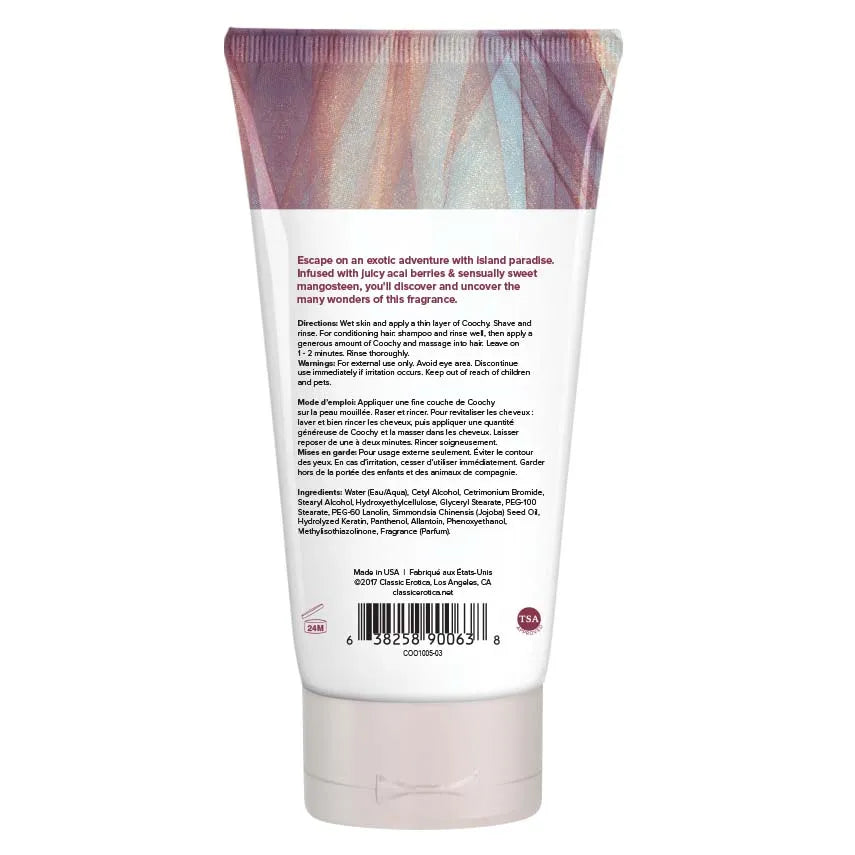 Coochy Island Paradise Shave Cream – 3.4 Oz Moisturizing Shave Cream