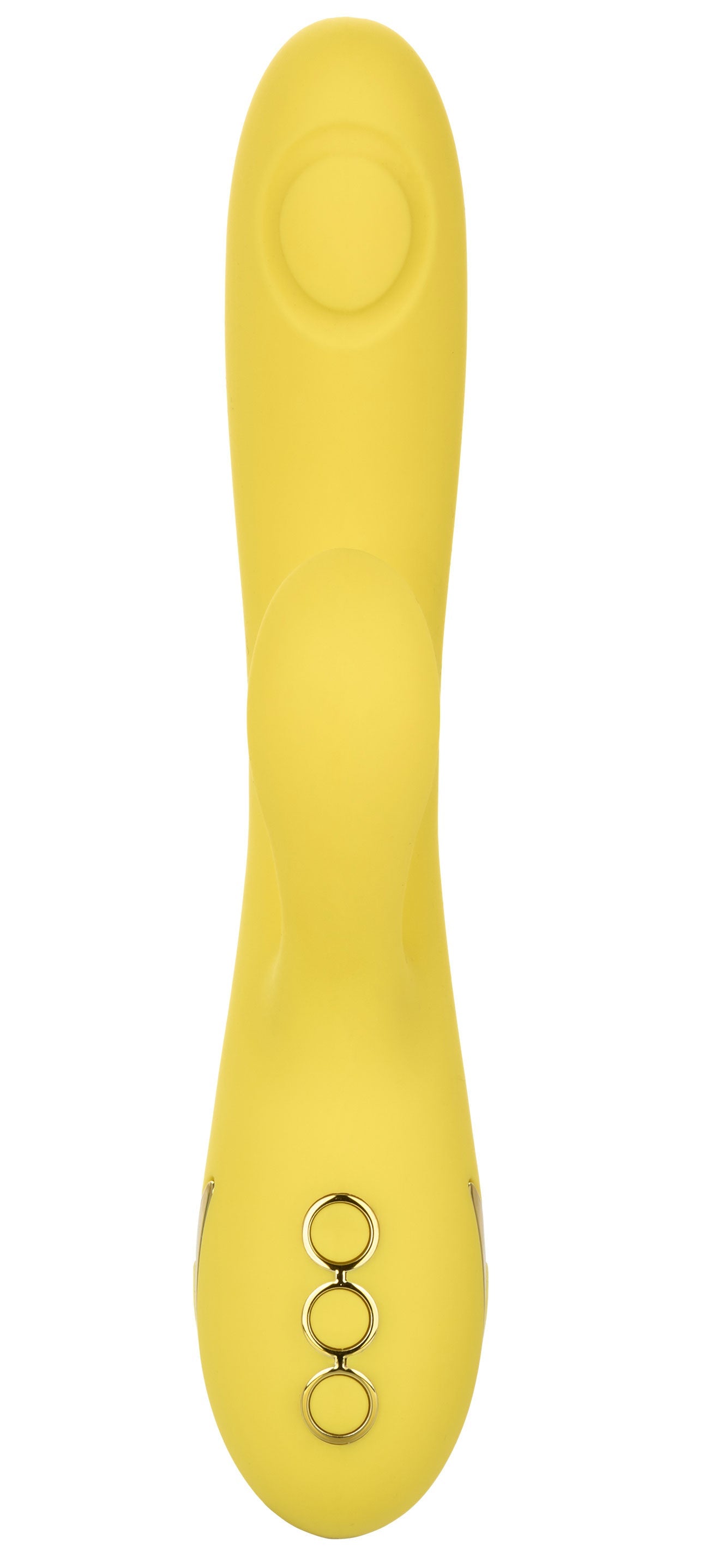 California Dreaming San Diego Seduction Yellow Silicone Dual-Action Massager with Triple Motors and 10 Functions