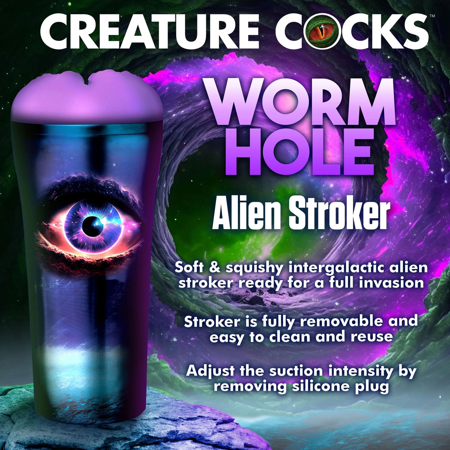 Creature Cocks Wormhole Alien – Textured TPE Masturbator