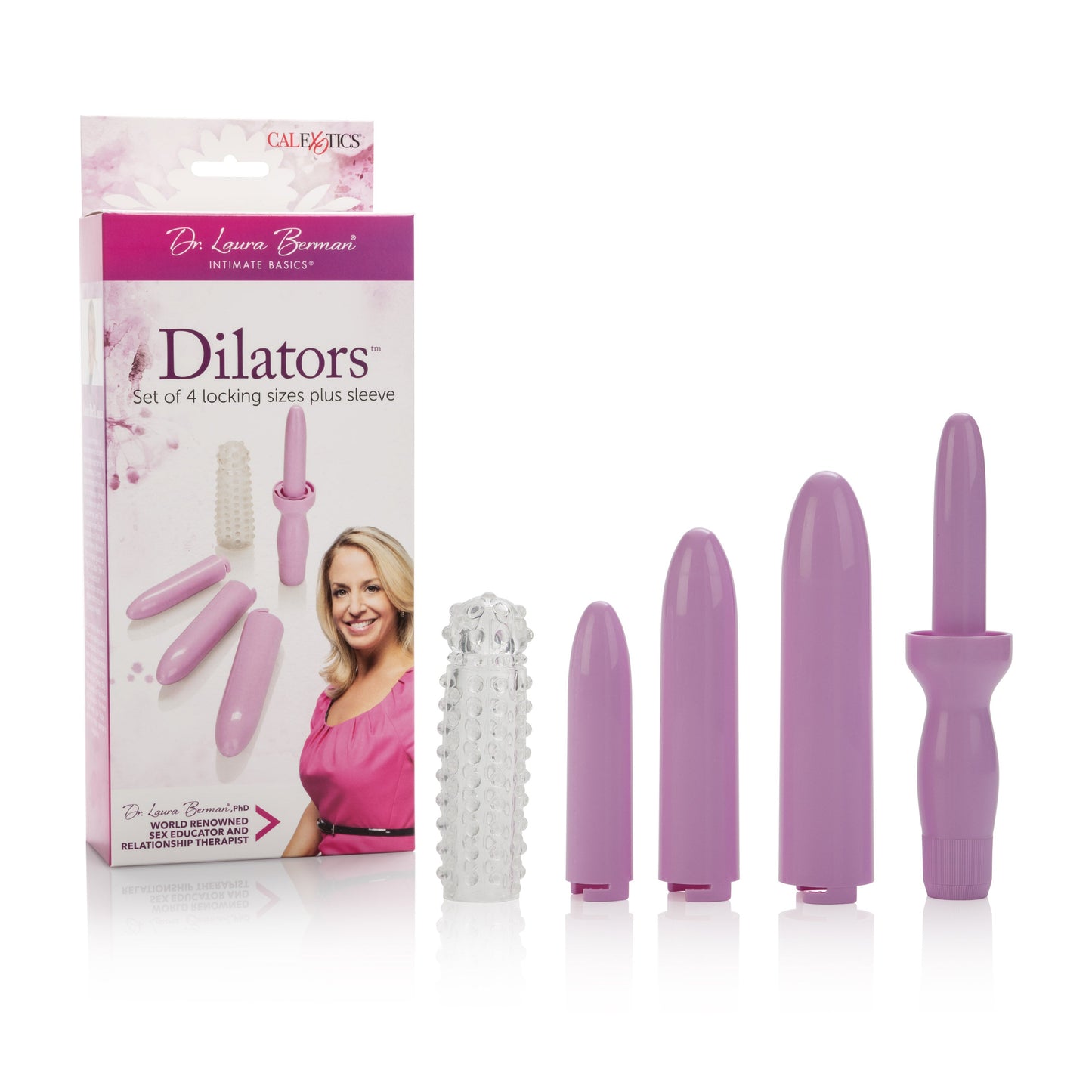 Dr. Laura Berman Intimate Basics Dilator Set – Body Safe ABS Vibrating Massager Dilator Set