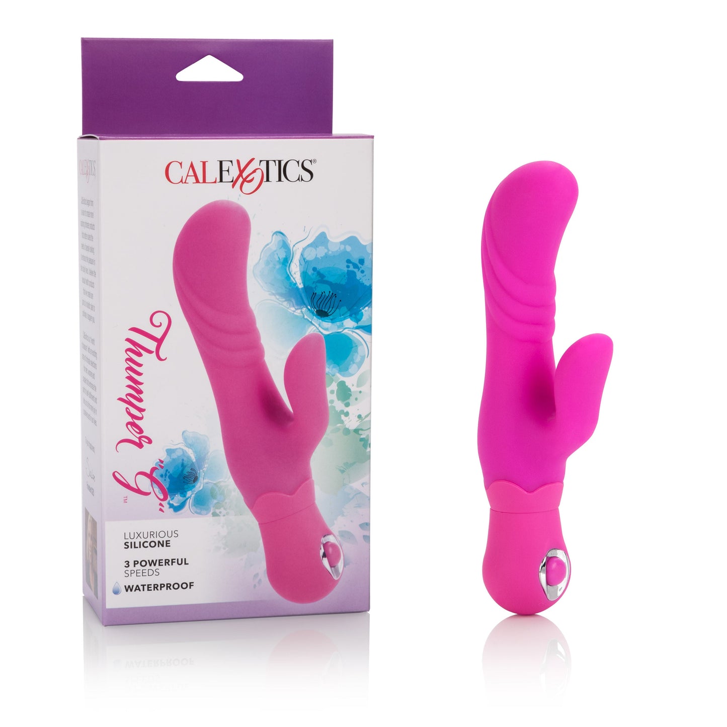 Posh Blue Silicone Thumper Dual Massager with 3 Speeds