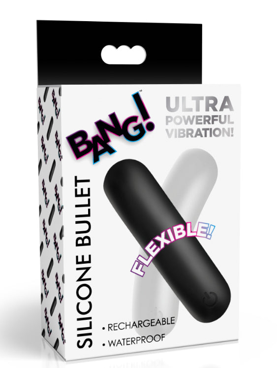 Bang! Flexible Silicone Bullet (Black) – Silicone Bullet Vibrator