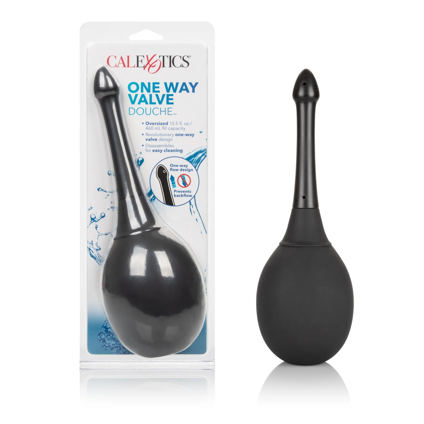 One Way Valve Douche – Anal Douche with EZ Squeeze Bulb and Slim Applicator