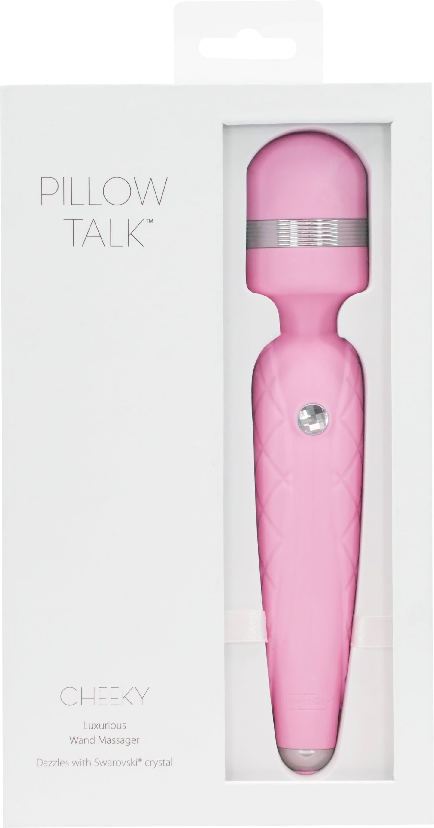 Pillow Talk Cheeky Wand – Luxury Wand Vibrator with Swarovski Crystal