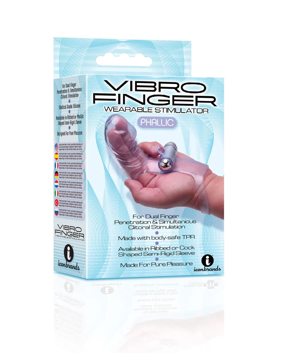 Vibro Finger Wearable Stimulator – Flexible Dual-Finger Vibrator