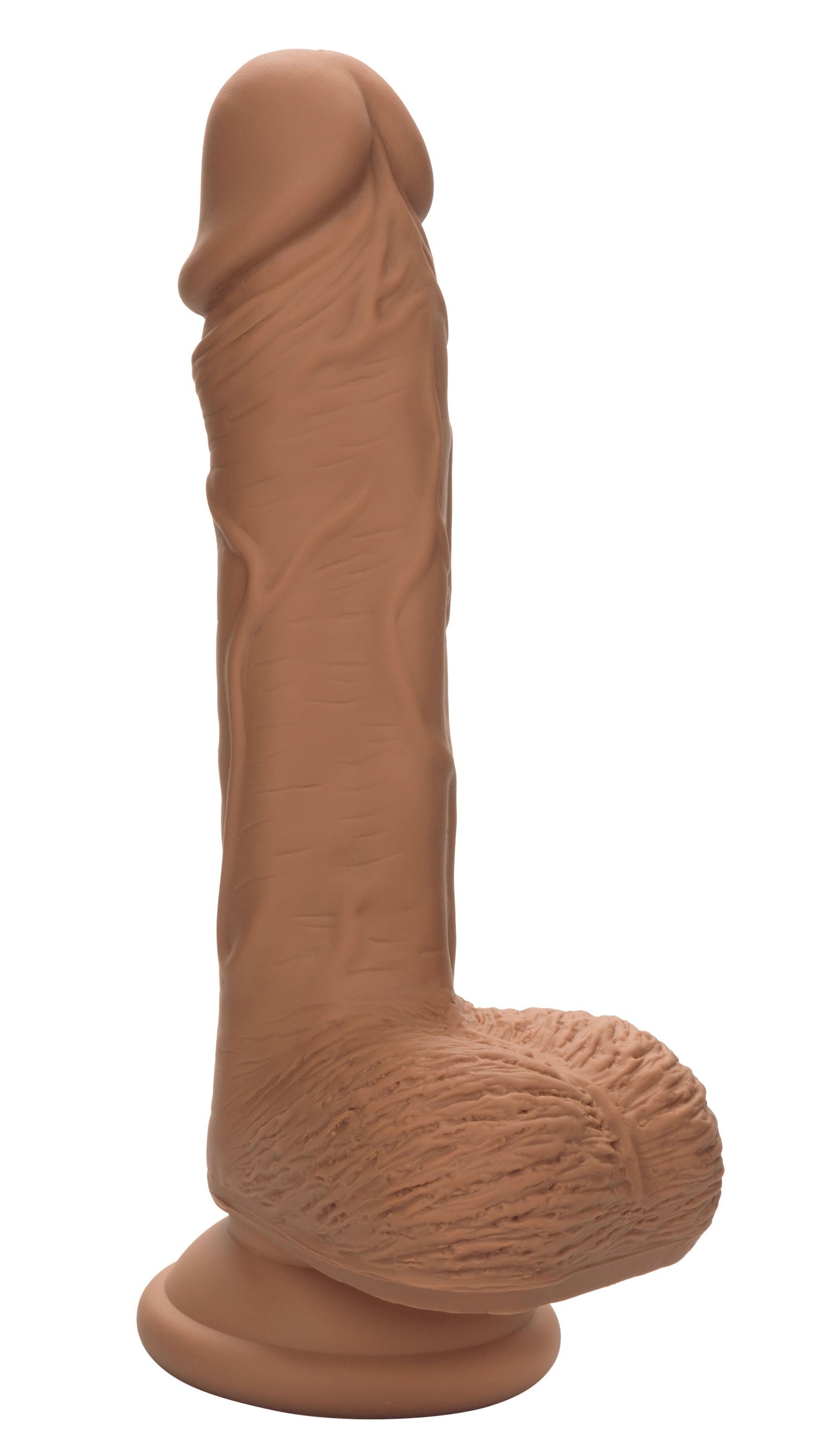 Dual Density Silicone Studs 5 Inch 12.75 cm Brown Realistic Flexible Design with Suction Cup Base
