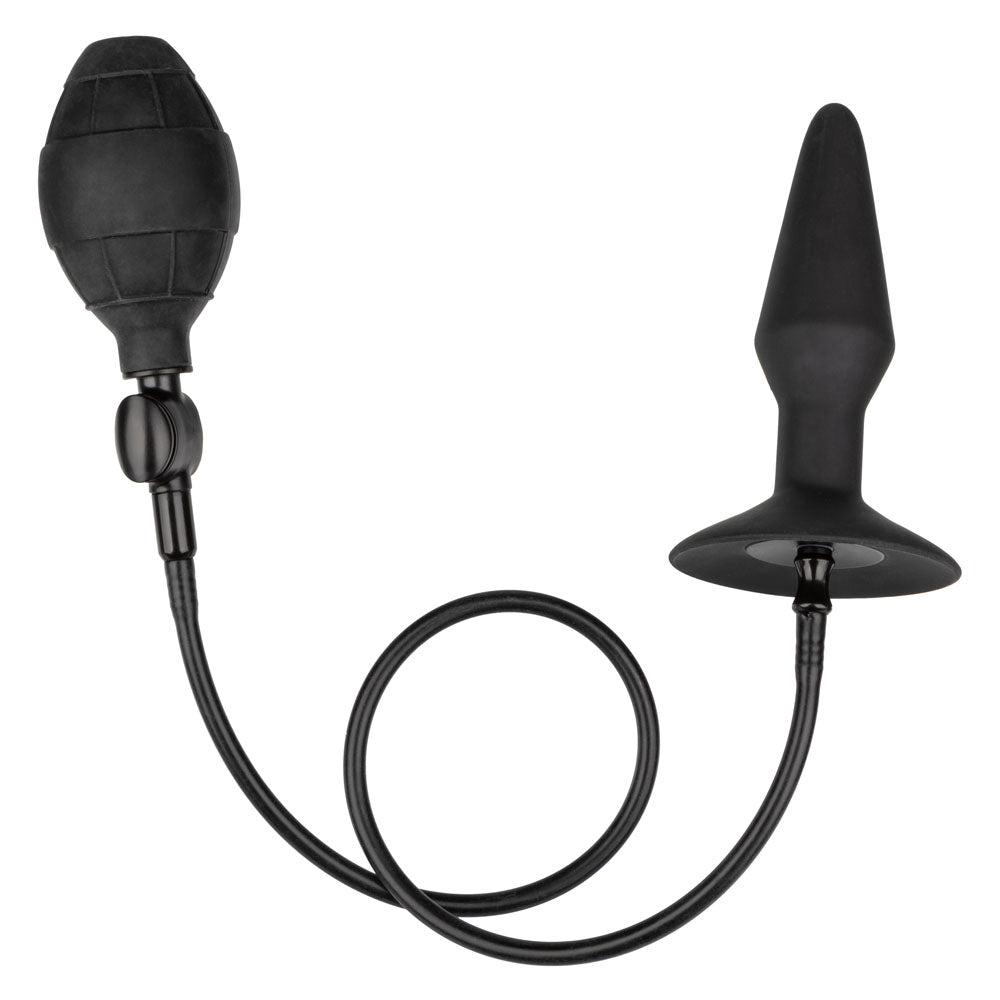 CalExotics Medium Silicone Inflatable Plug – Inflatable Anal Plug with Detachable Hose