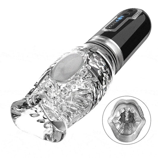 The Male Rose 3 – Rechargeable Thrusting Rotating Vibrating Masturbator