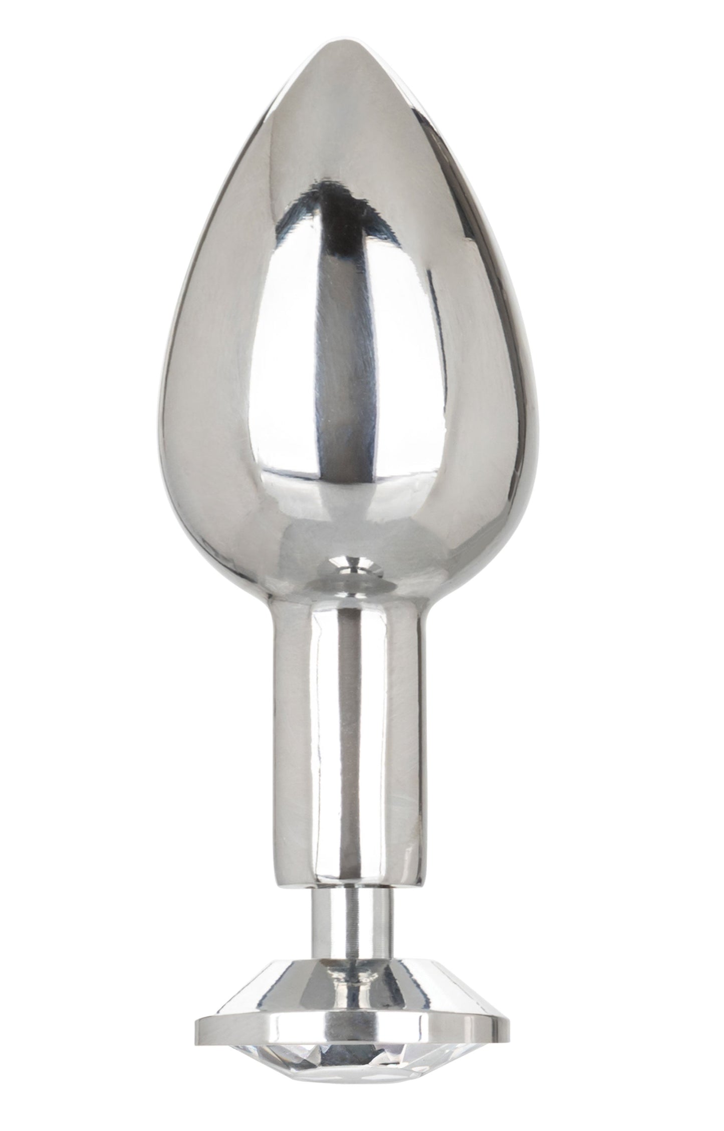 Star Fucker Mini Plug Black Silicone Dual Enhancer with Metal Probe and Sparkling Gem Base