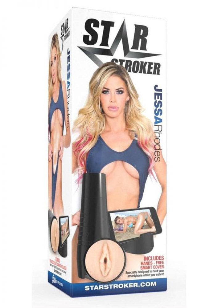 Star Stroker Jessa Rhodes Pussy Stroker with Hands-Free Smart Cover and Real Feel Life-Like Texture