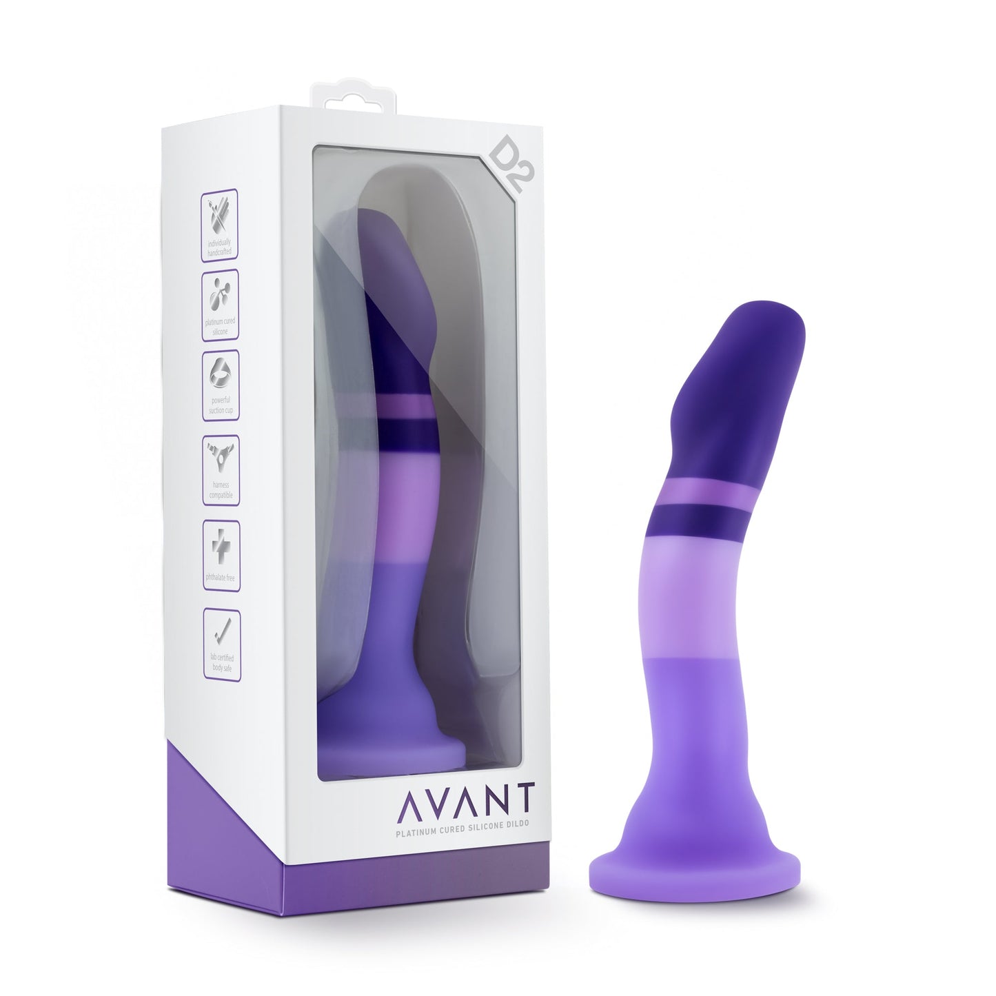 Avant D2 Purple Rain Silicone 7.5 Inch Dildo – Luxury Silicone Dildo