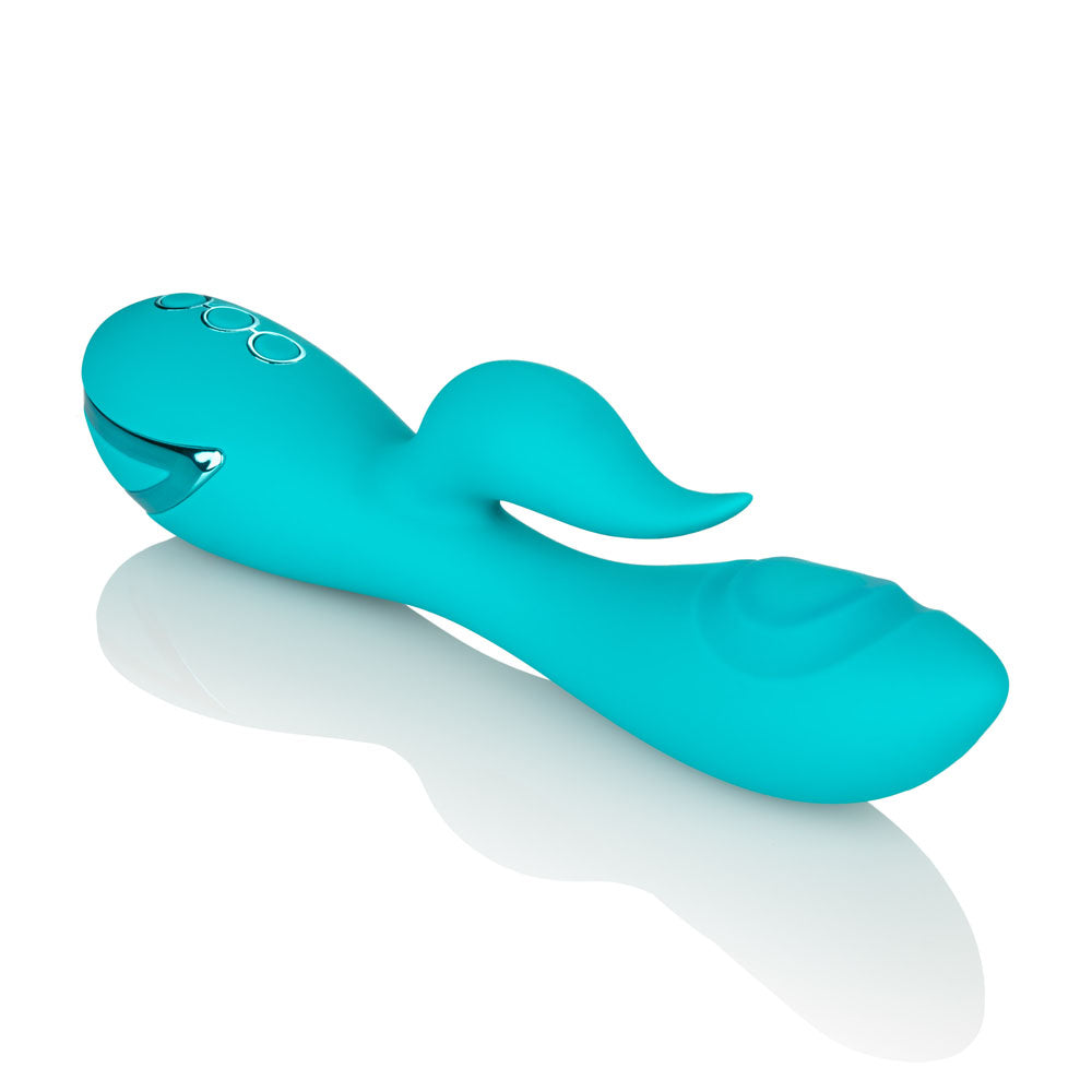 California Dreaming Santa Monica Starlet Teal Massager with 10 Vibration Functions=