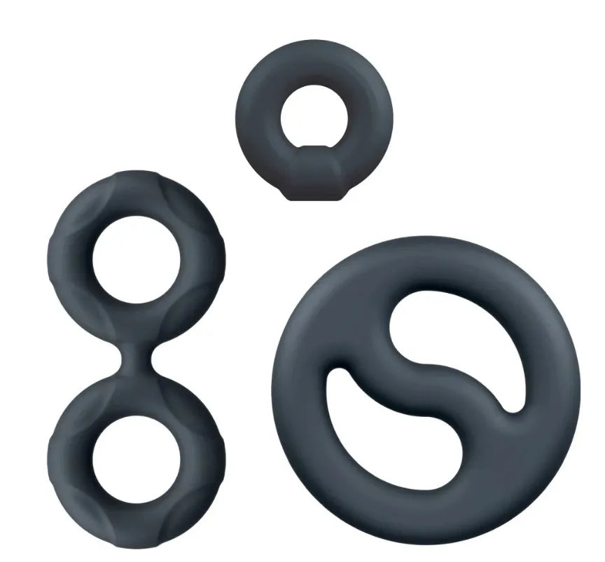 Performance Plus Throttle (Black) – Versatile 3-Ring Set Cock and Ball Stretcher