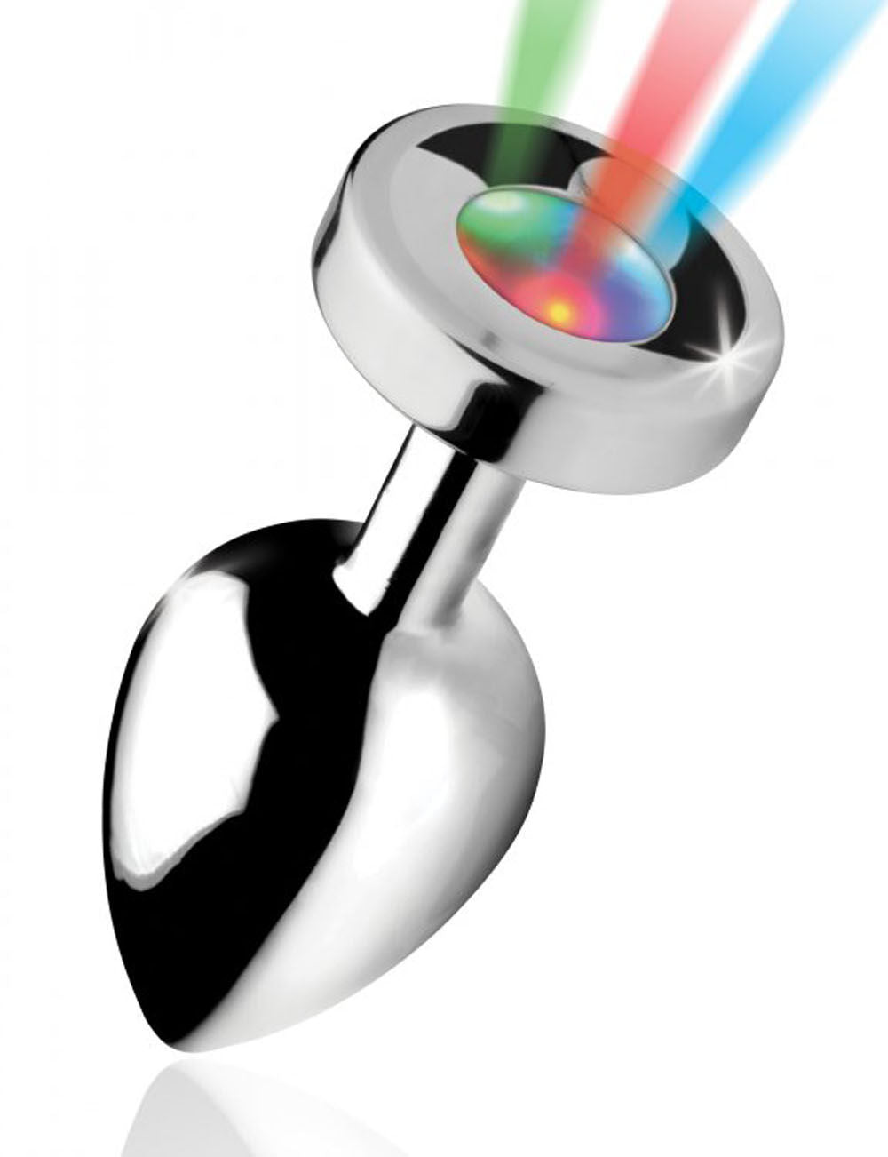 Light Up Large Anal Plug – Weighted 3 LED Light Patterns Anal Plug
