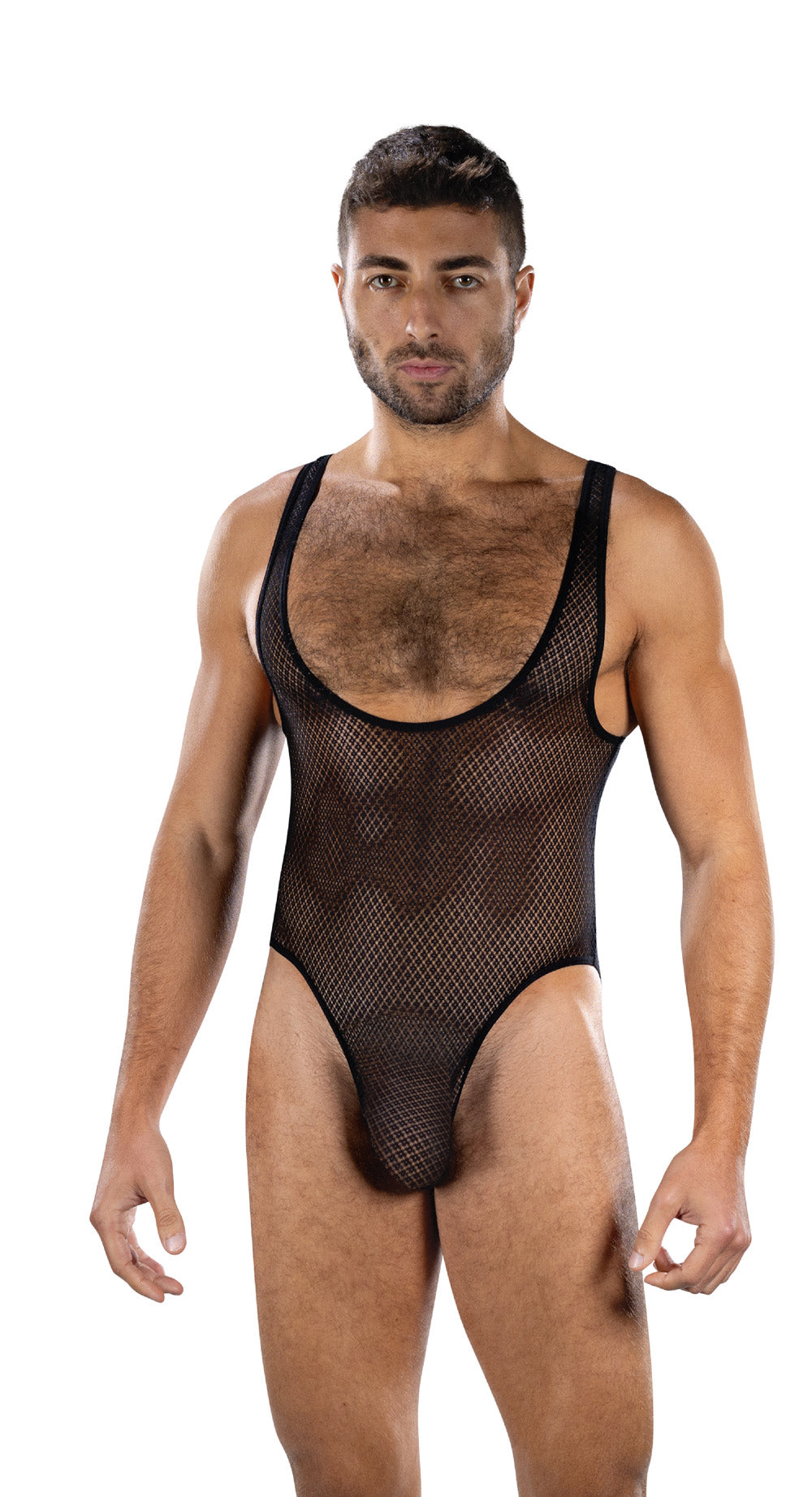 Fierce Deep V Mesh Bodysuit (Black) – Bodysuit
