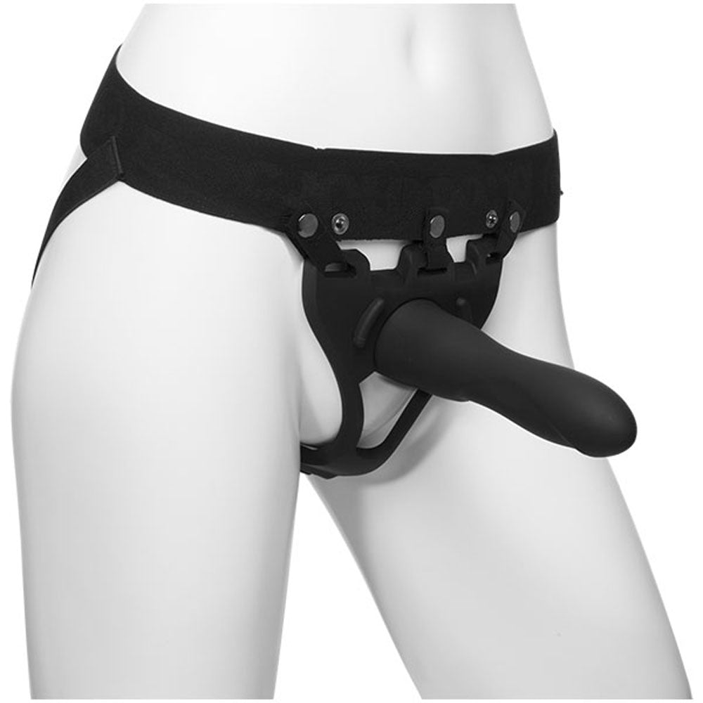 Be Strong 7.5 Inch Slim Dong 2 Piece Hollow Silicone Strap-On Set