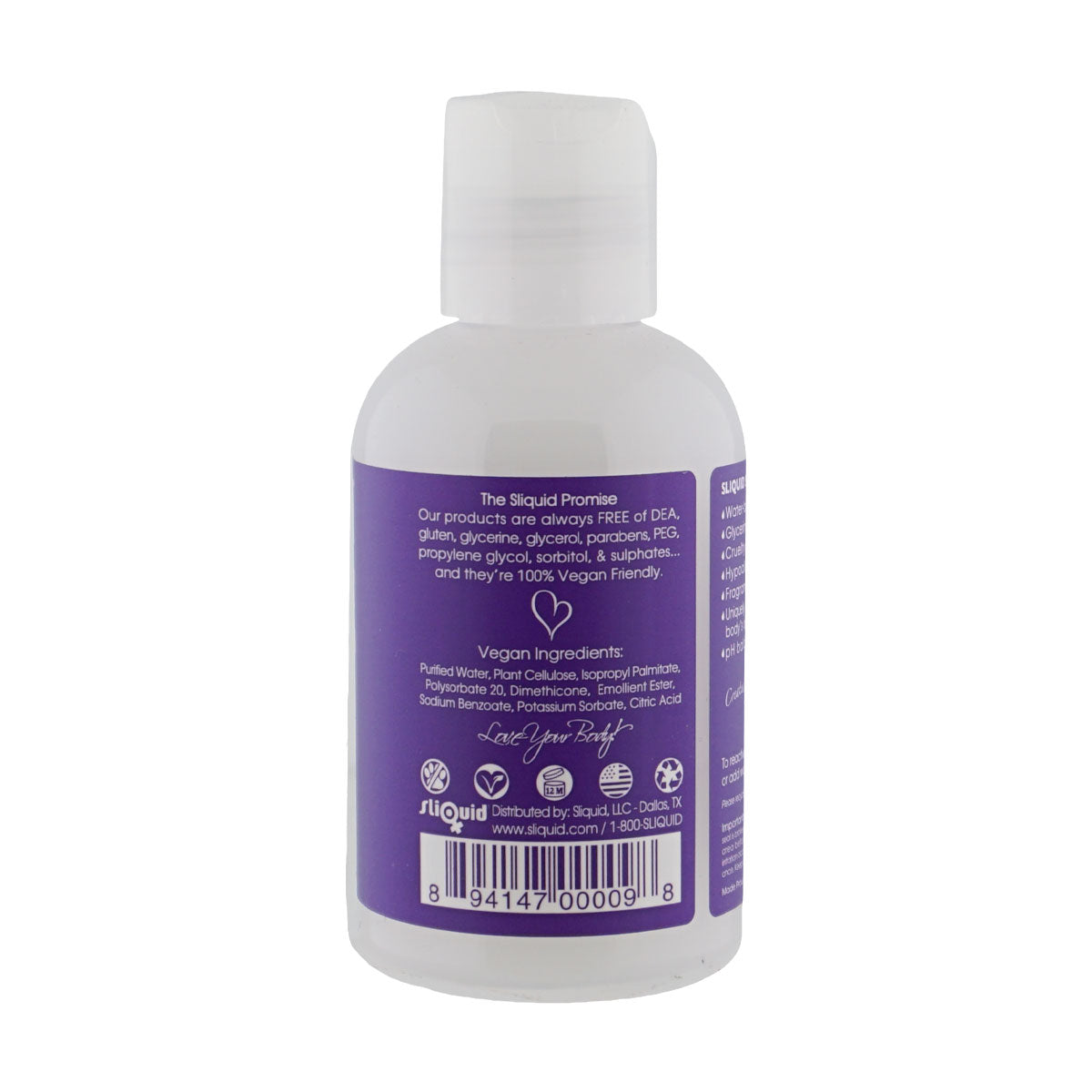 Sliquid Naturals Silk Hybrid Lubricant (125ml) – Vegan Friendly Long-Lasting Personal Lubricant